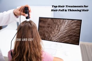 Advanced hair fall and thinning hair treatment at Toni & Guy Coimbatore with expert scalp analysis