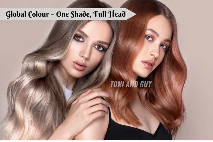 Professional salon service for a smooth, glossy, and vibrant hair finish at Toni & Guy, Coimbatore