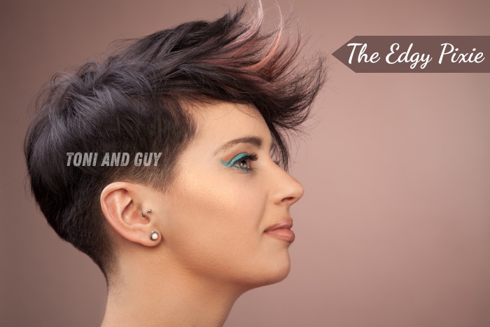 Trendy Edgy Pixie haircut done at Toni & Guy salon in Coimbatore for a bold, modern look