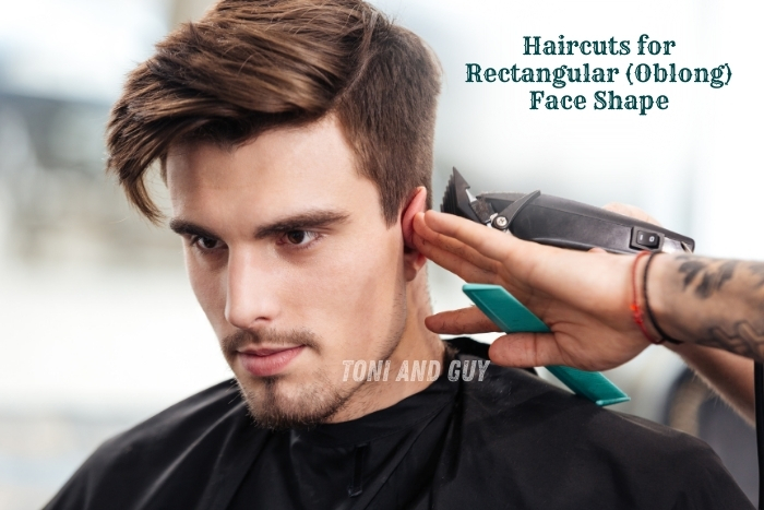 Men’s  styles in Rectangular face shapes - Professional barbers trendy and balanced cuts By Toni & Guy