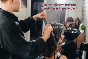 A stylist at TONI & GUY Coimbatore creating a stylish look with modern HAIRCUT and curling techniques