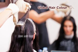 Professional Hair Colouring and styling services in Coimbatore for a even tone at TONI & GUY Coimbatore for full-head coverage